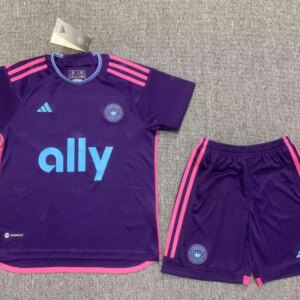23-24 Charlotte FC Away Kids Kit