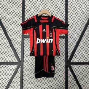 Retro 06-07 AC Milan Home Kids Kit