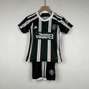 23-24 Manchester United Away Kid Kit