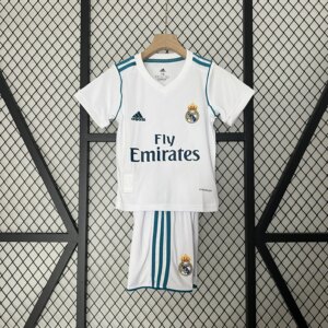 Retro17-18 Real Madrid Home Kids Kit