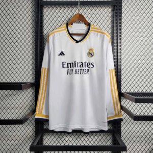 23-24 Real Madrid Home Long Sleeve Jersey