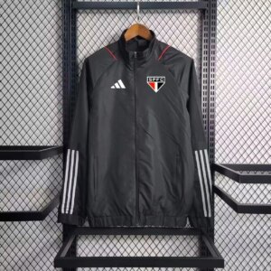 23-24 Sao Paulo Black Windbreaker S-XXL