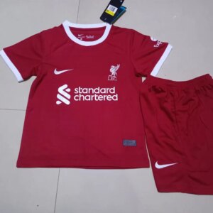23-24 Liverpool Home Red kids kit