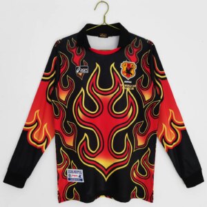 1998 Japan Red Flame Goalkeeper Retro Long Sleeve Jersey