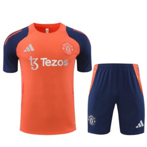 24-25 Manchester United Orange Short Sleeve Training Suit
