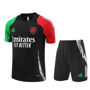 24-25 Arsenal Black Short Sleeve Training Suit