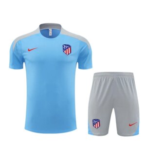 24-25 Atletico Madrid Light Blue Short Sleeve Training Suit