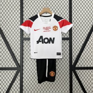 Retro 10-11 Manchester United Champions League Away Kids Kit