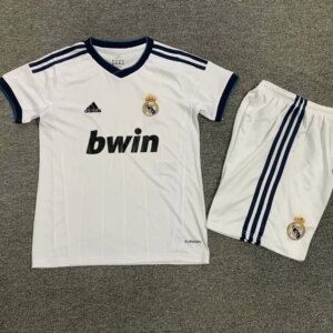 Retro 12-13 Real Madrid Home Kids Kit