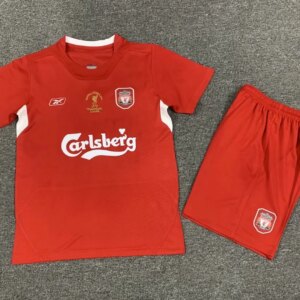 Retro 04-05  Liverpool Home Kids Kit