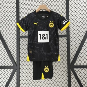 23-24 Borussia Dortmund Away Kids Kit