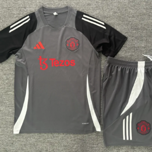 24-25 Manchester United Grey Short Sleeve Training Suit