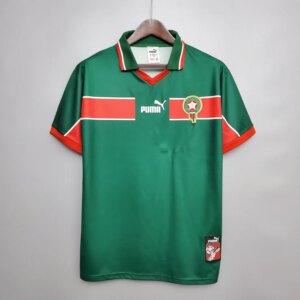 1998 Morocco Home Green Retro Jersey