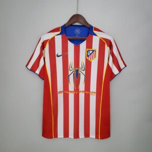 04-05 Atletico Madrid Home Retro Jersey