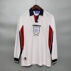 1998 England Home Long Sleeve Retro Jersey