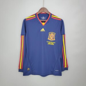 2010 Spain Away Long Sleeve Retro Jersey