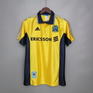 98-99 Marseille Yellow Retro Jersey