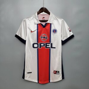 1998 PSG Away White Retro Jersey