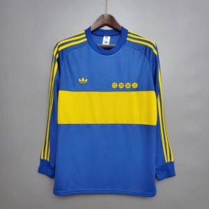 1981 Boca Juniors Home Long Sleeve Retro Jersey