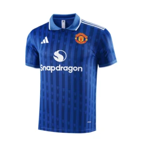 Manchester United Blue Polo Kit 25-26