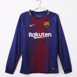 Barcelona Home Kit Retro Long Sleeve 17-18