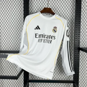Real Madrid Home Long Sleeve Kit 25-26