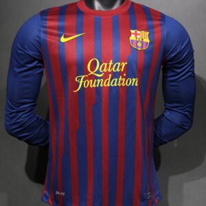 Barcelona Home Kit Long Sleeve Retro 11-12